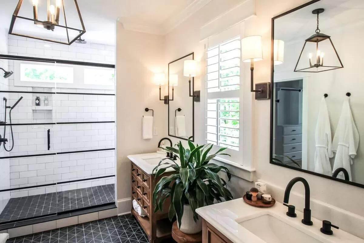 Clean Lines and Elegant Details in This Modern Bathroom