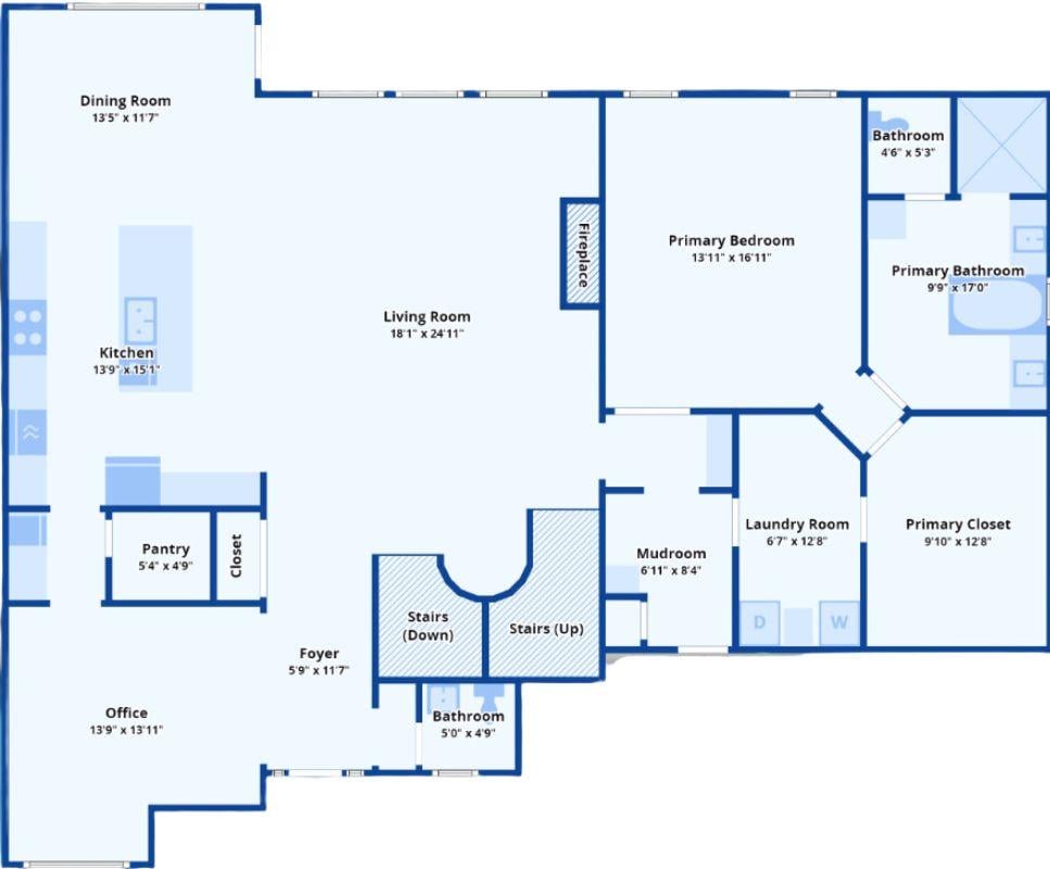 Explore the Open Layout with a Spacious Living Room and Kitchen