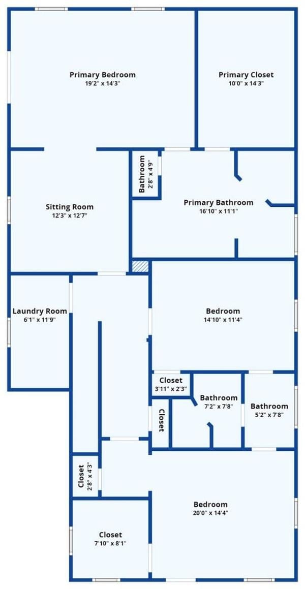 Spacious Layout with Generous Primary Suite and Sitting Room
