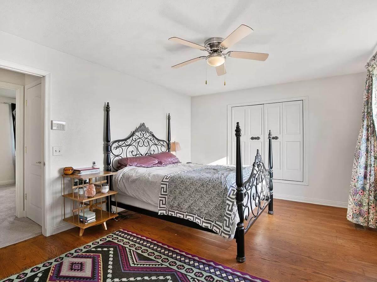 Discover the Intricate Ironwork in This Peaceful Bedroom Retreat