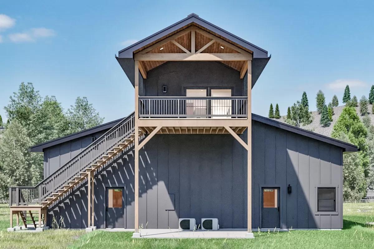 Check Out the Open Balcony and Exterior Staircase on This Industrial Loft