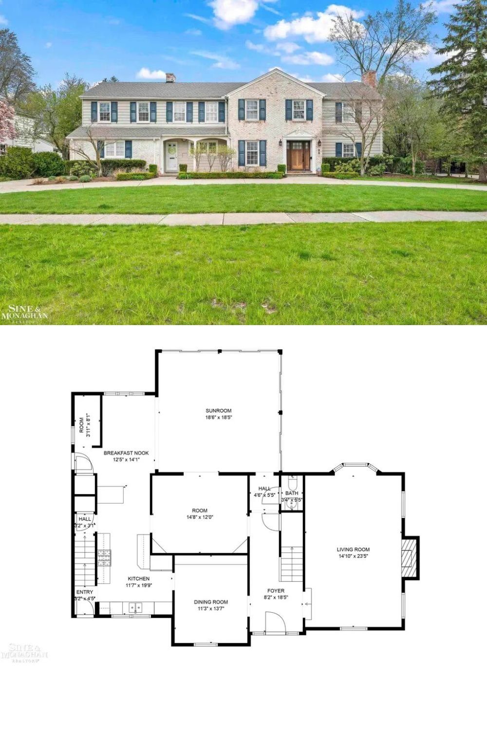 Colonial-Style Home with 5 Bedrooms and Basement Expansion (3,551 Sq. Ft. Floor Plan)
