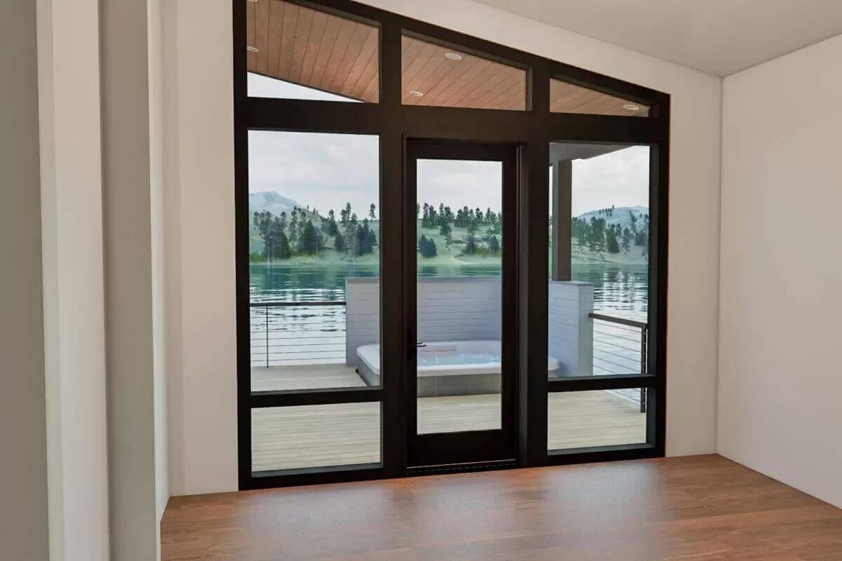 Enjoy the Lake Views Through Expansive Glass Doors