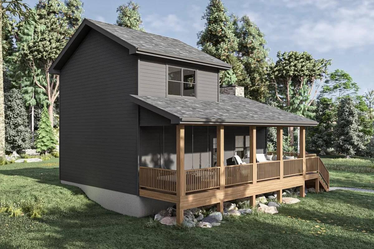 Wow, That Dark Siding Really Pops Against the Woodland Backdrop