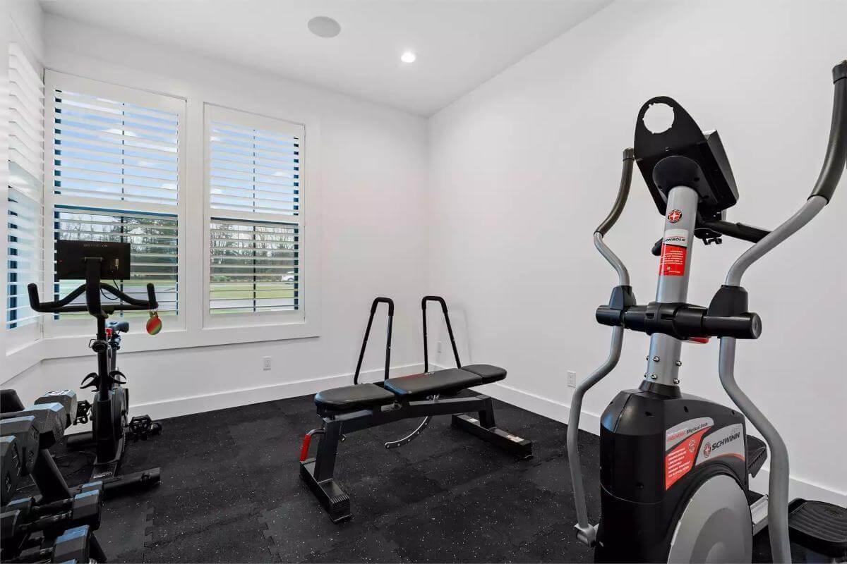 Functional Home Gym with Natural Light