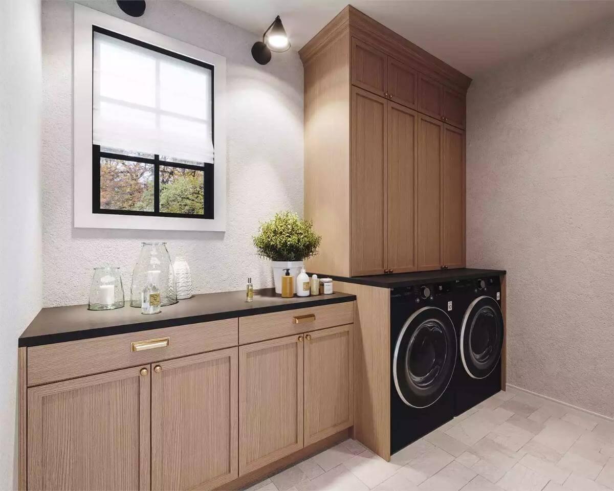 Spot the Smart Use of Space in This Efficient Laundry Room