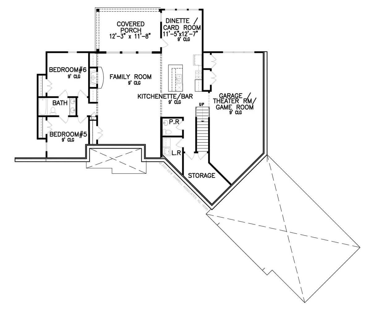 Flexible Lower-Level Living with a Theater Room and Kitchenette