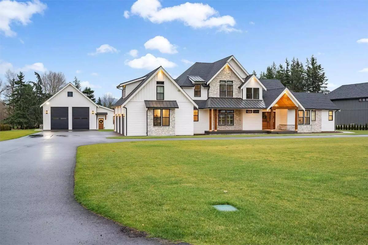 Classic Meets Modern in This Spacious Craftsman Home with Side Garage