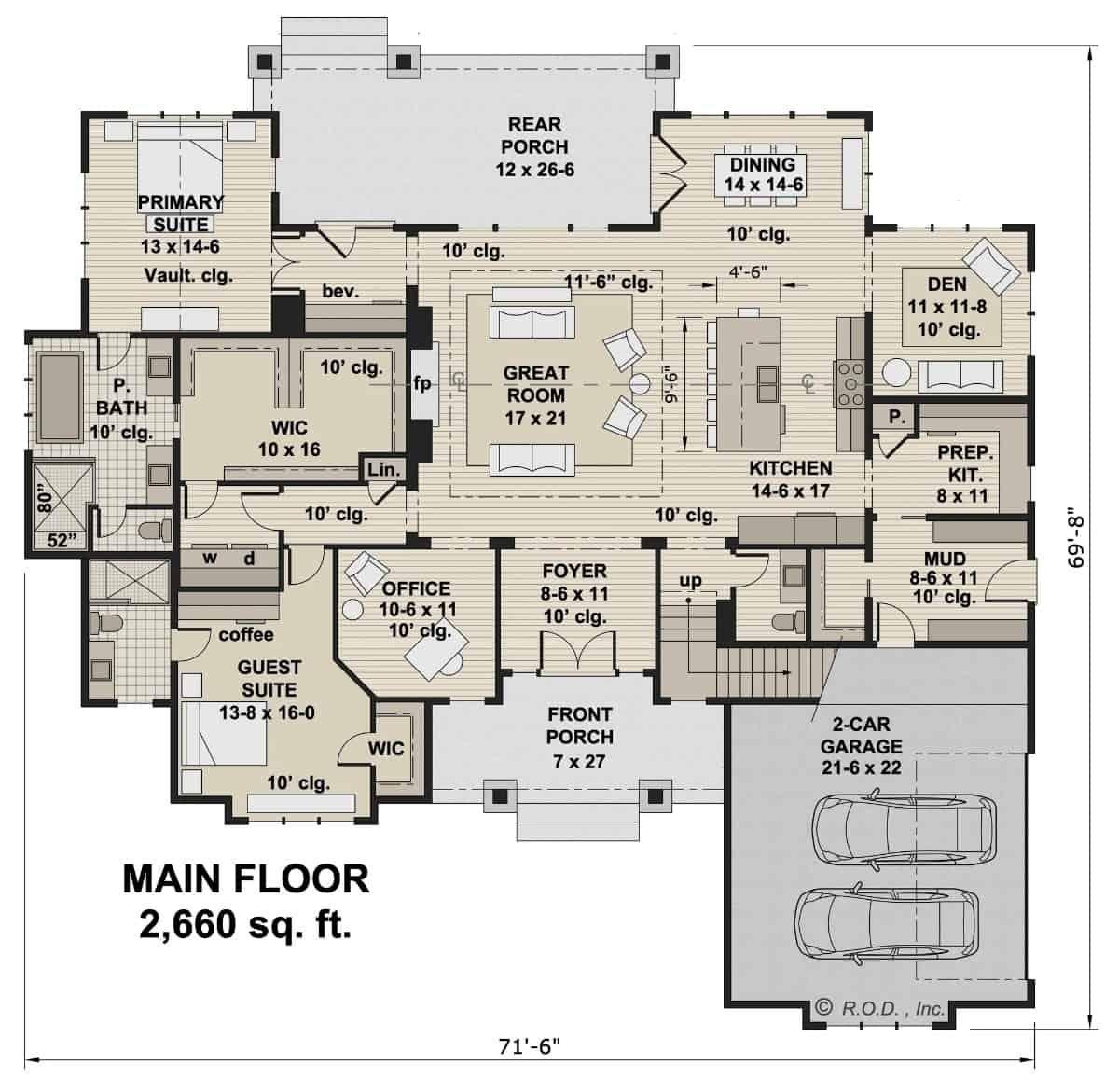 Craftsman Layout With Expansive Great Room and Intimate Porch Spot
