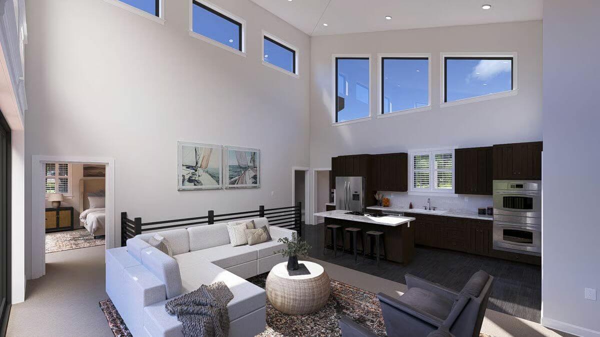 Family Room and Kitchen