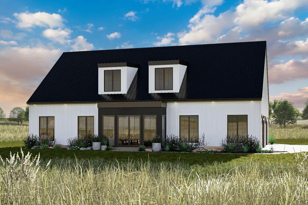 2-Bedroom Barndominium with Open Living Space and Oversized 4-Car Garage (Floor Plan)