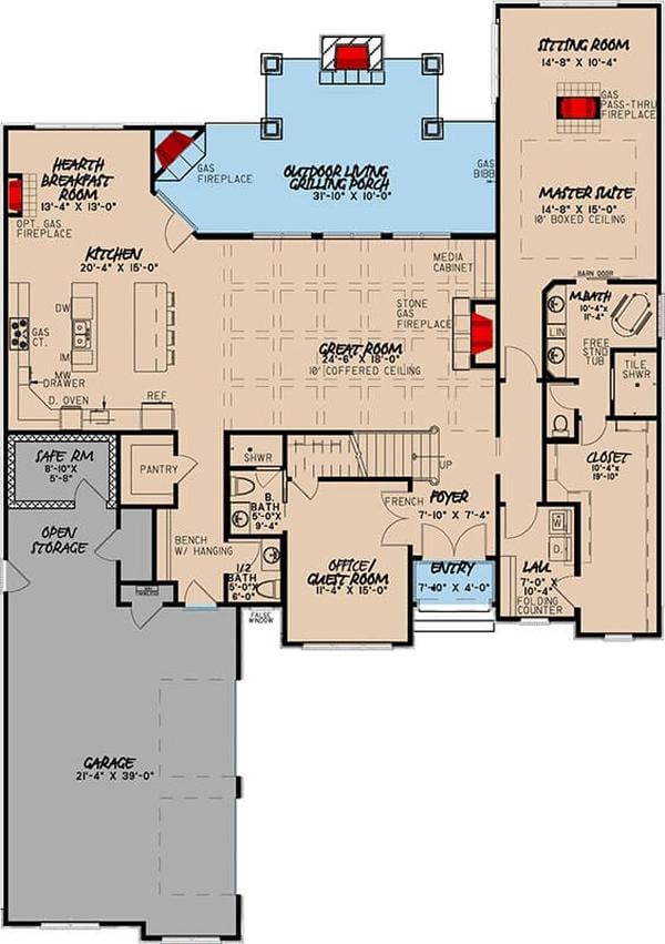Expansive Tudor-Inspired Main Floor with a Versatile Open Layout