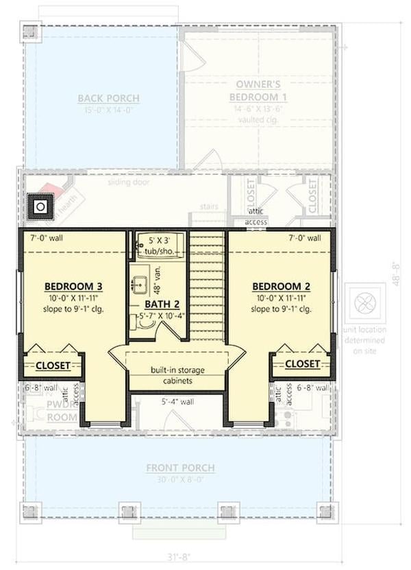 Spotlight on This Craftsman Upper Floor Layout with Smart Storage Solutions