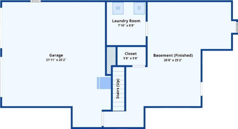 Functional Lower Level with Finished Basement and Ample Garage