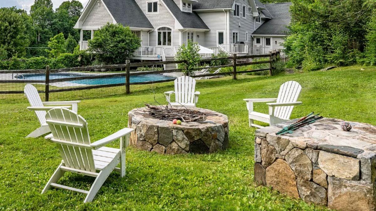 Gather Around the Stone Fire Pit for Evening Stories