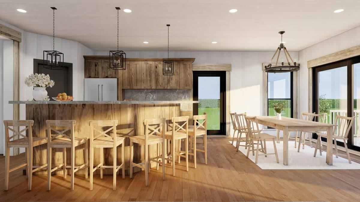 Kitchen and Dining Area