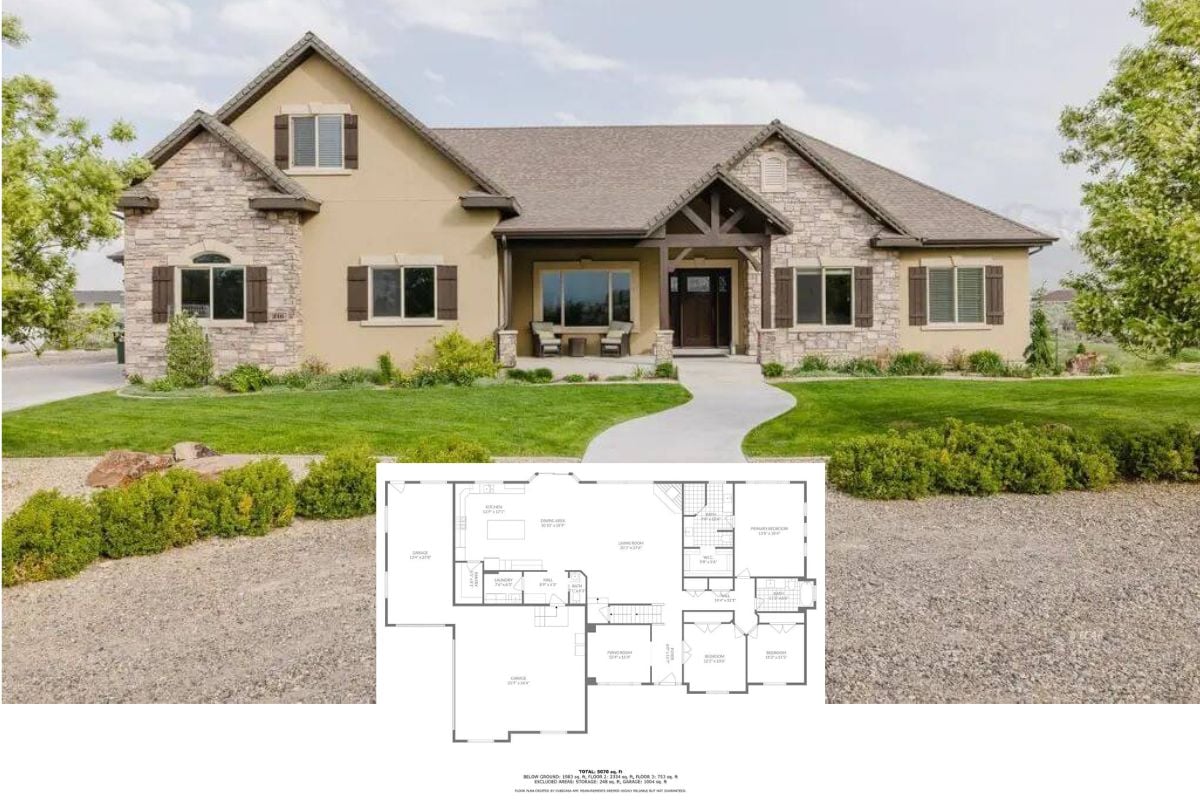 8-Bedroom Ranch-Style Home with Wet Bar and Open-Concept Living (5,932 Sq. Ft. Floor Plan)