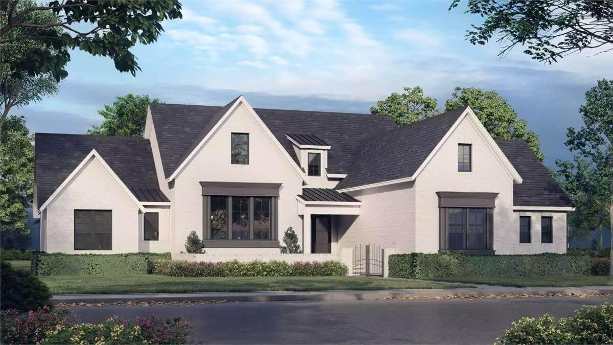 Spot the Charming Dormer Enhancing This Elegant Facade