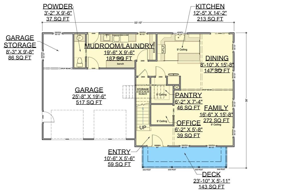 Explore the Functionality in This Colonial Floor Plan with a Spacious Mudroom