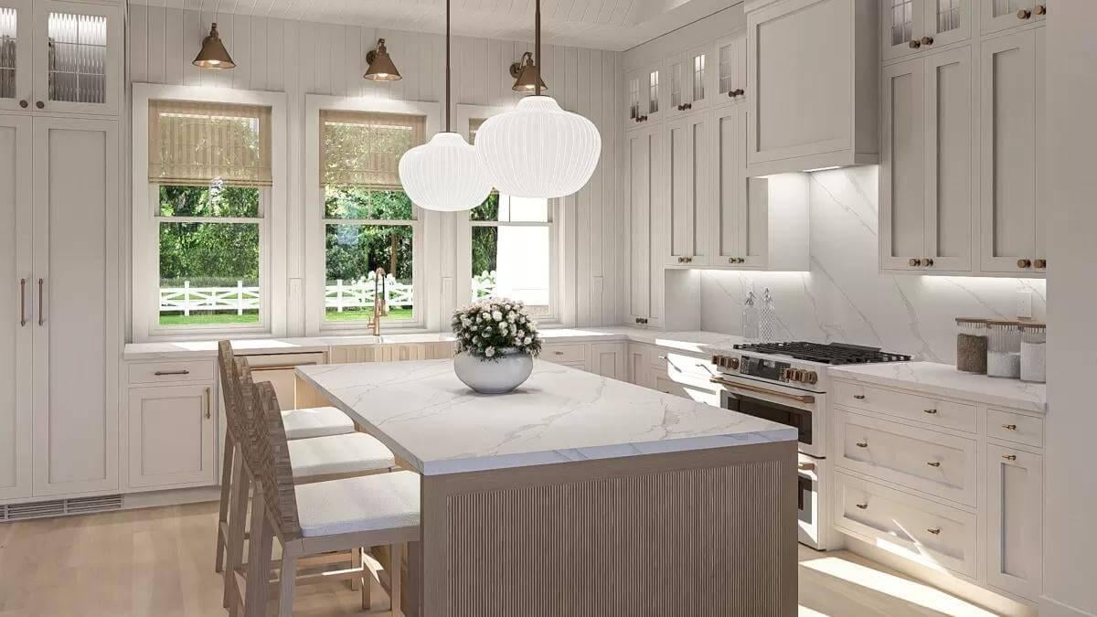 Look at the Under-Cabinet Lighting in This Craftsman Kitchen