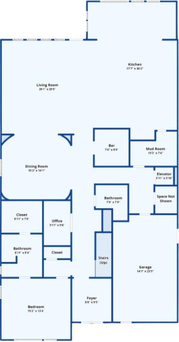 Spacious Main Floor Layout with a Dedicated Bar Area