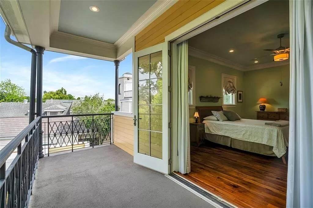 Step Onto This Private Balcony Right Off the Bedroom