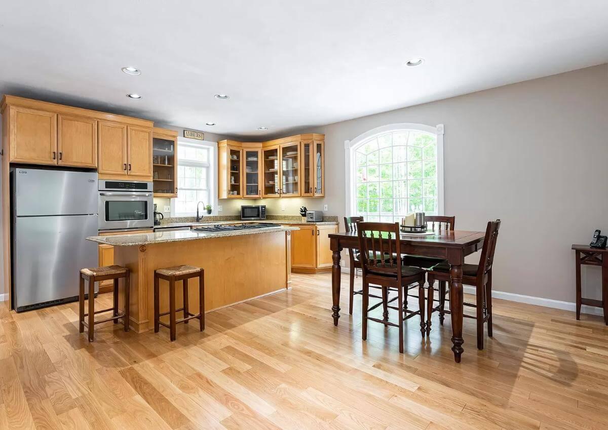 Check Out the Warm Wood Tones in This Inviting Kitchen