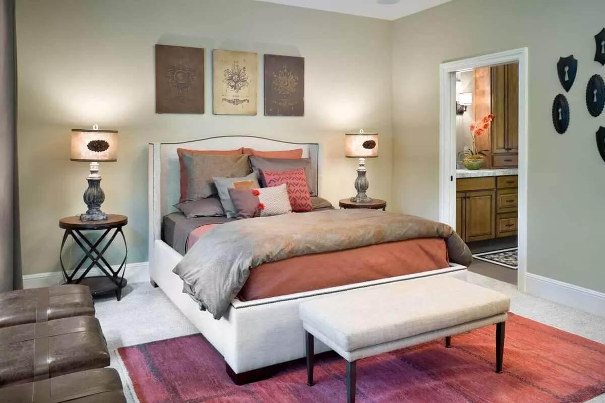 Inviting Craftsman Bedroom with Seamless Bathroom Access
