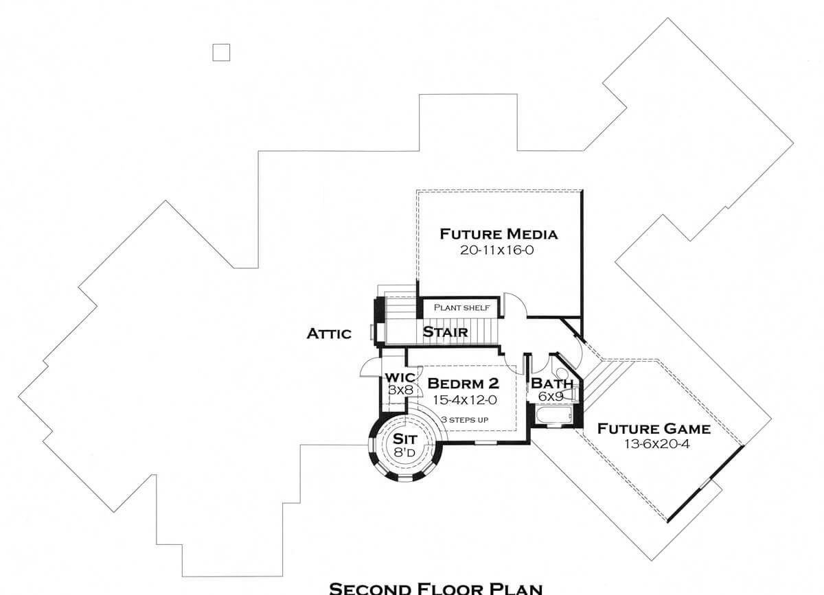 Check Out the Versatile Spaces on This Second Floor Layout