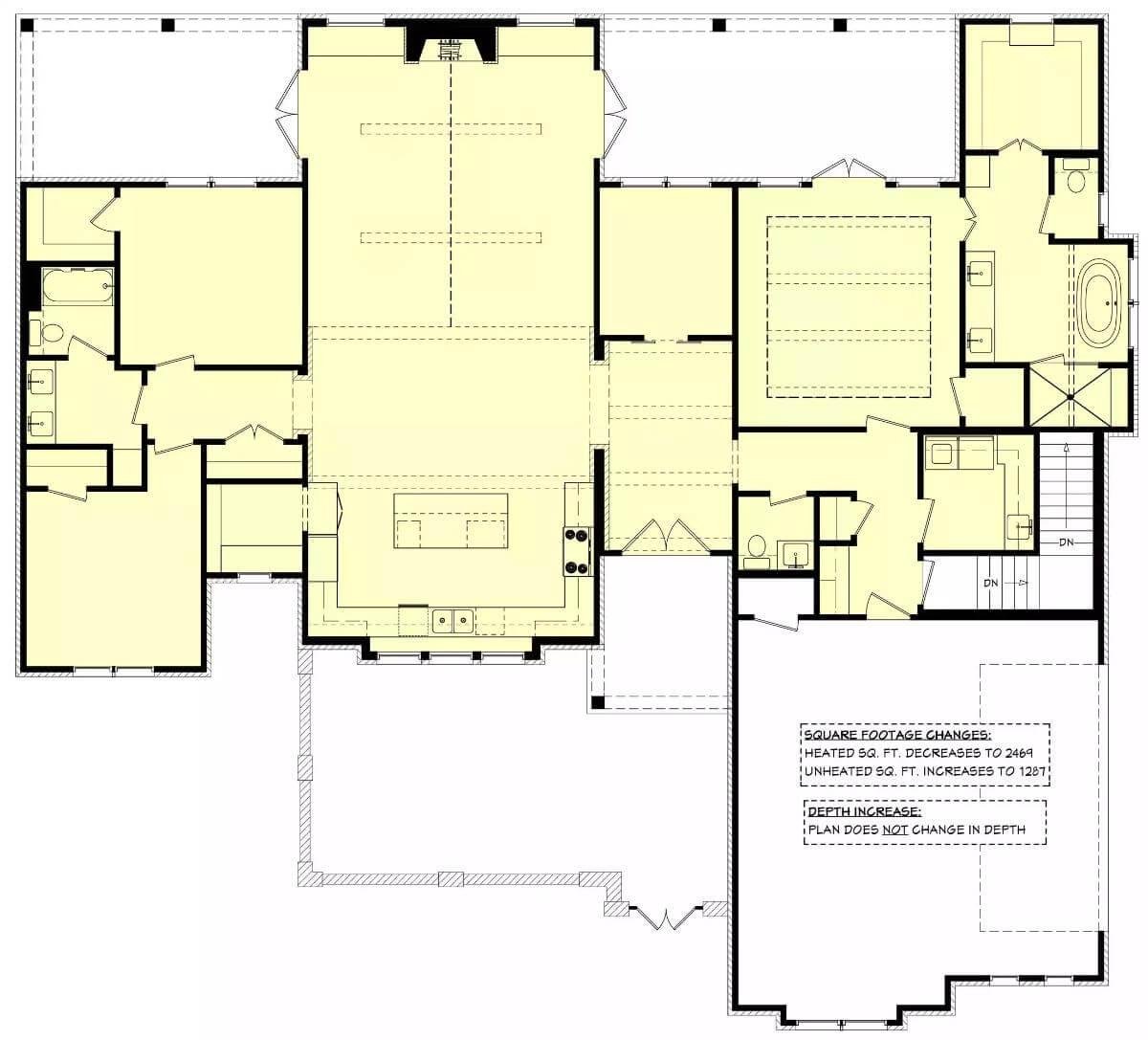 Functional Main Floor Layout with Central Great Room and Kitchen