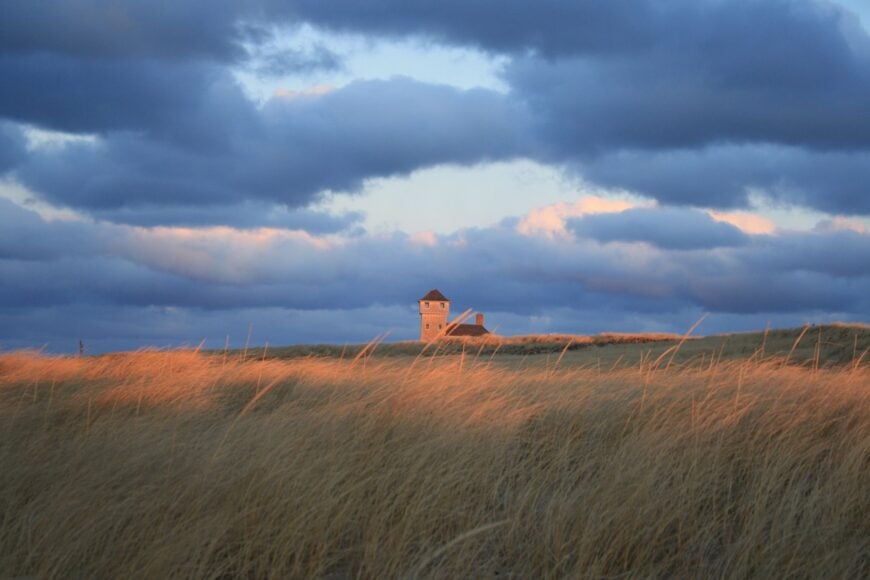 The current image has no alternative text. The file name is: Old_Harbor_Life_Saving_Station_Sunset.jpg