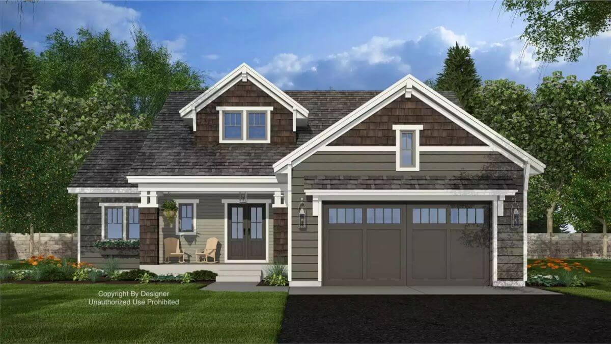 4-Bedroom Craftsman-Style Whilton Cove Home with Loft and Double Garage (Floor Plan)