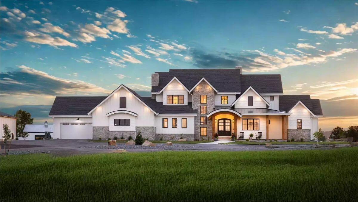 Elderbrook 4-Bedroom Modern Farmhouse with Balcony and Walkout Basement (Floor Plan)