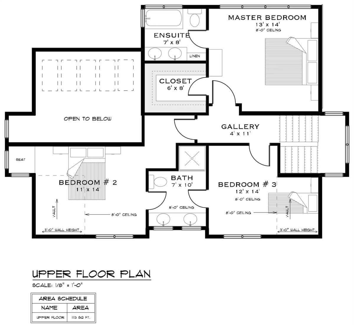 Craftsman Sophistication: Upper Floor with Thoughtful Layout