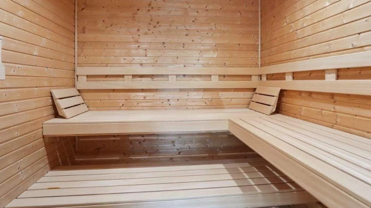 Experience Relaxation in this Warm Wooden Sauna Retreat