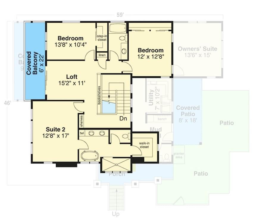 Efficient Upper-Level Design with a Cozy Loft Area