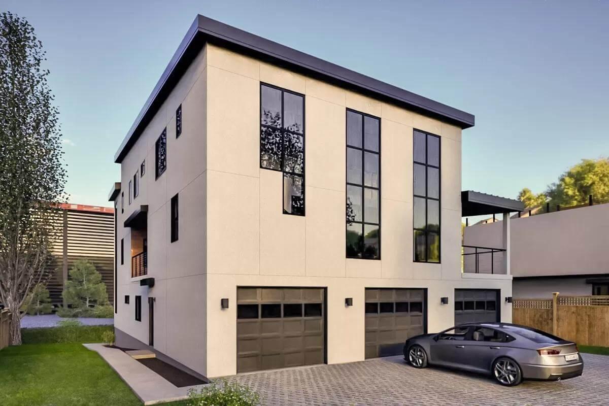 Experience the Sleek Minimalism of This Urban Facade