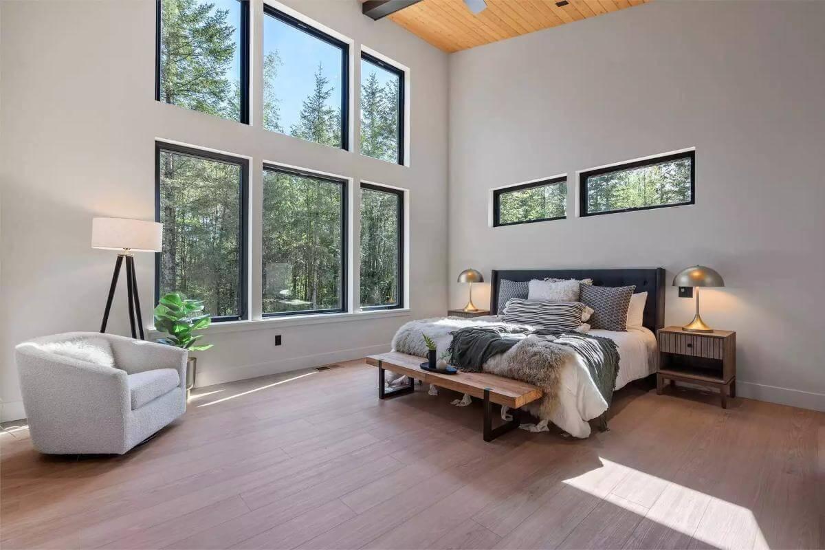Immerse Yourself in Natural Light with This Soaring Bedroom