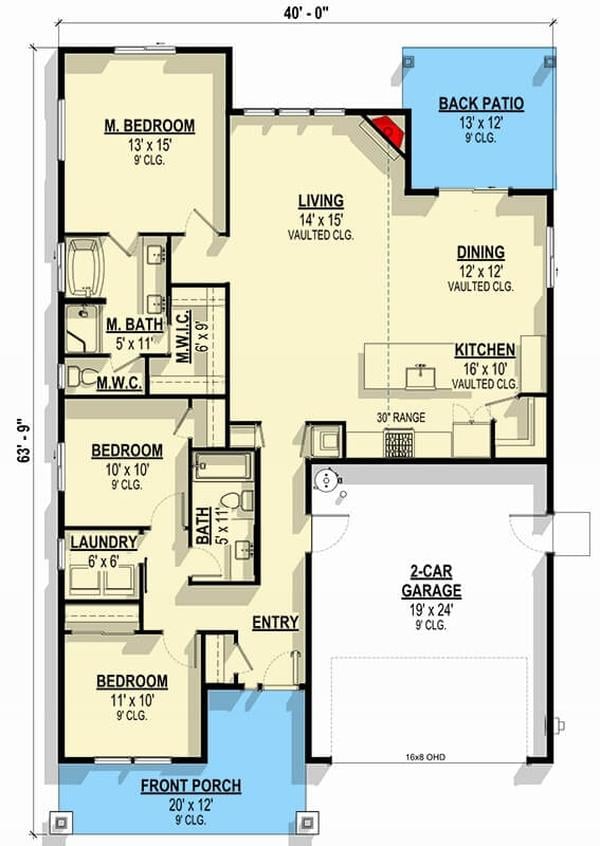 Smart Layout in This Craftsman-Inspired Home Floor Plan