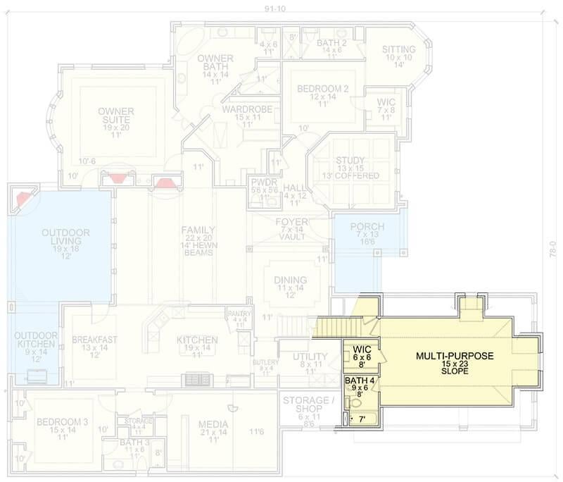 Discover the Thoughtful Flow of This Multi-Level Floor Plan Featuring a Dedicated Multi-Purpose Space