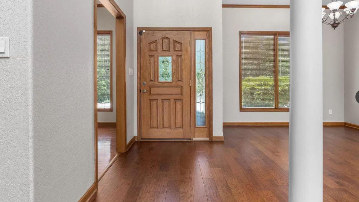 Welcoming Entryway with Classic Wood Elements