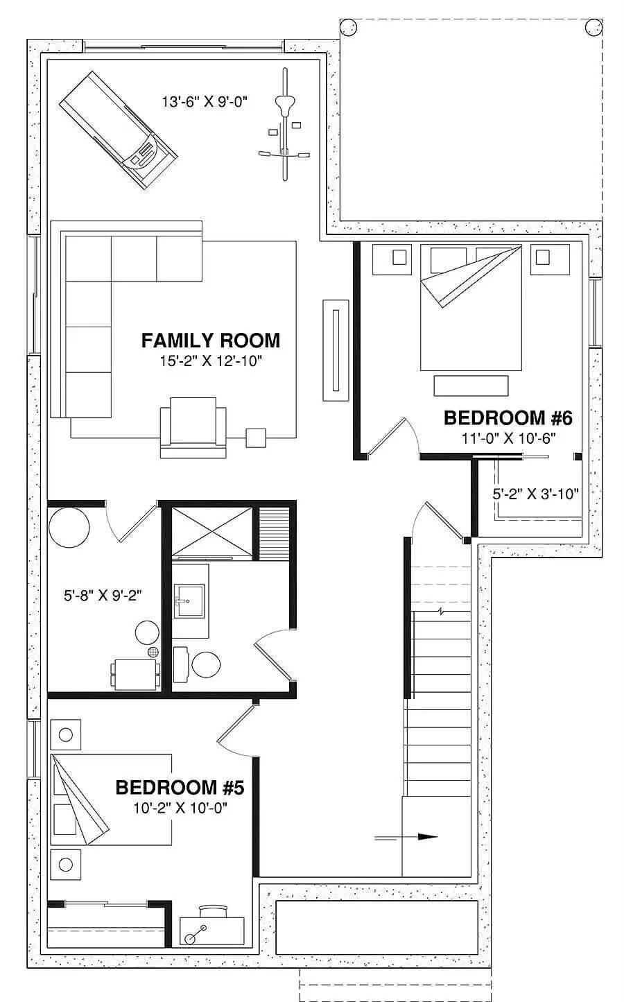 Check Out the Cozy Family Room and Two Additional Bedrooms
