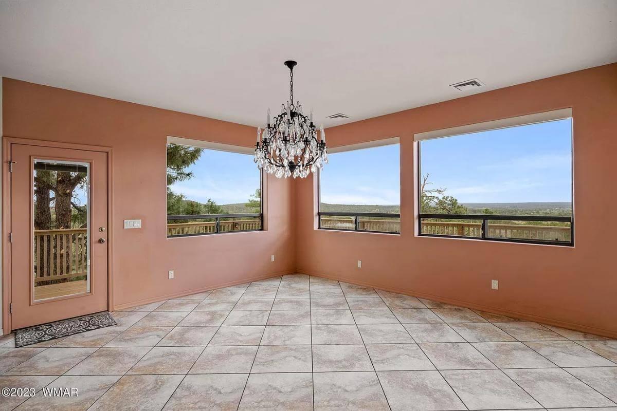Check Out the Scenic Views Highlighted by This Charming Chandelier