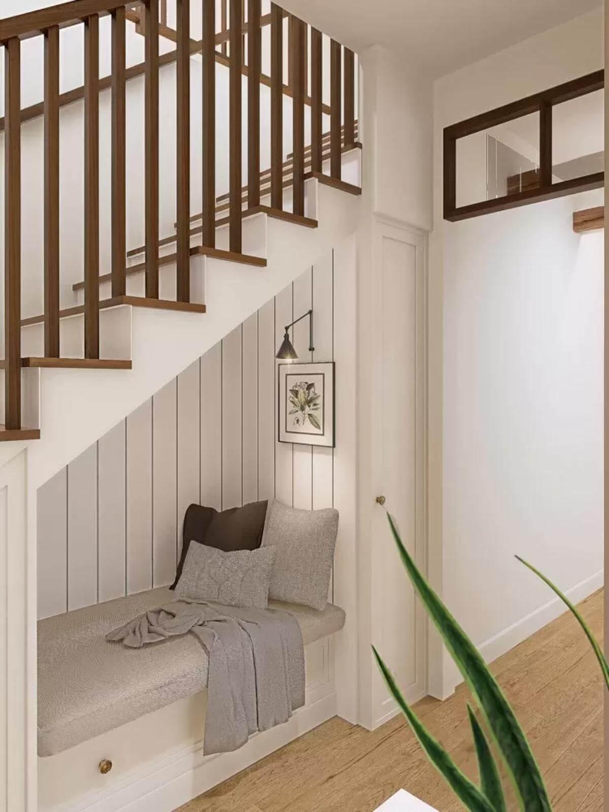Nook Under the Stairs: A Cozy Craftsman Touch