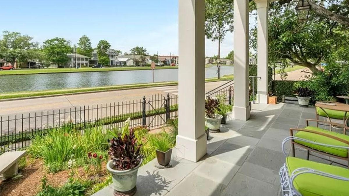 Take in the Waterfront Views from This Elegant Southern Veranda