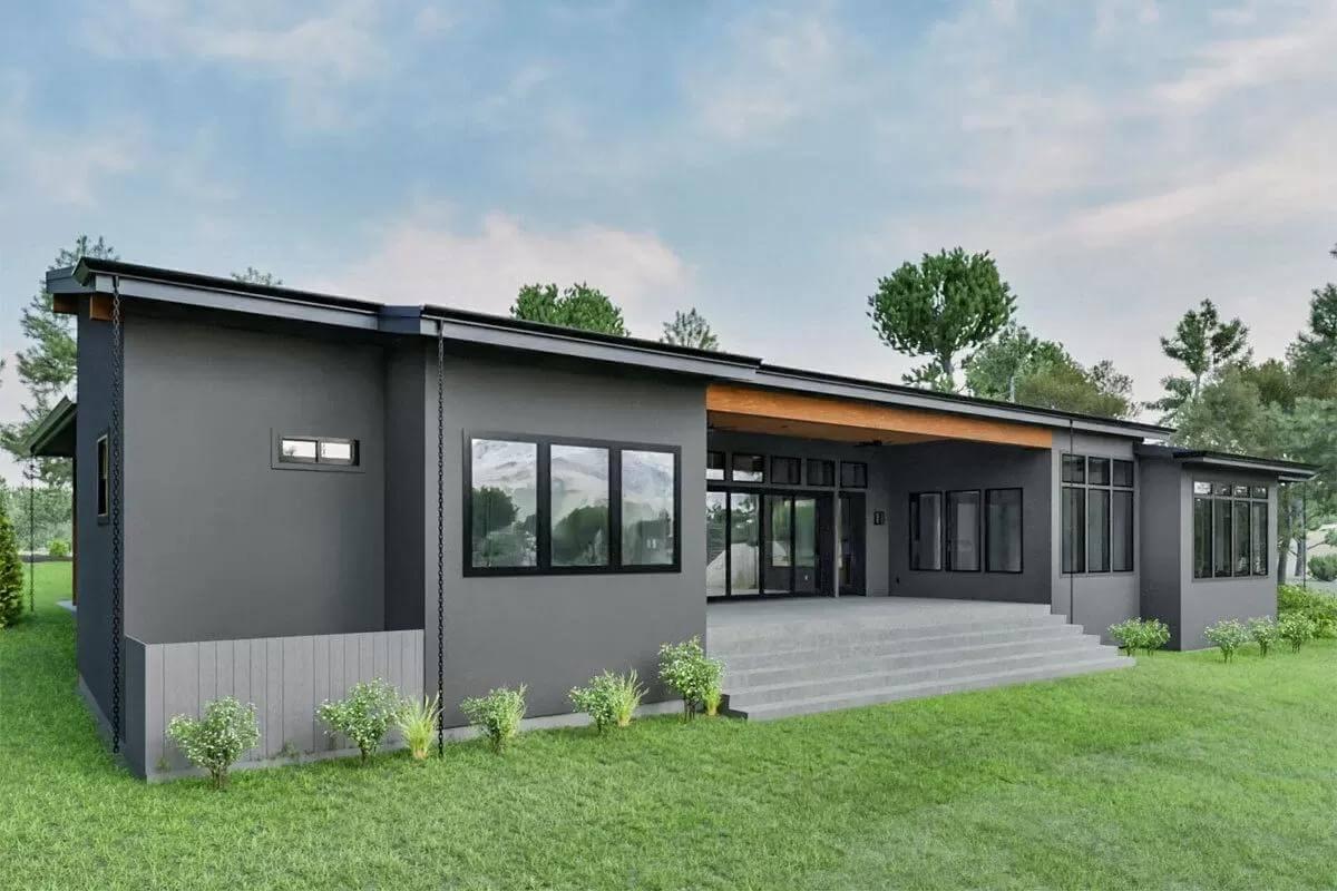 Modern Prairie Home with Bold Overhangs