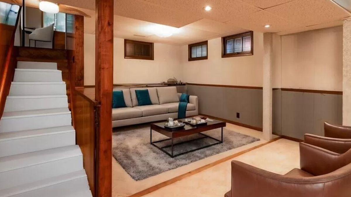 Modern Comfort in a Cozy Basement Retreat