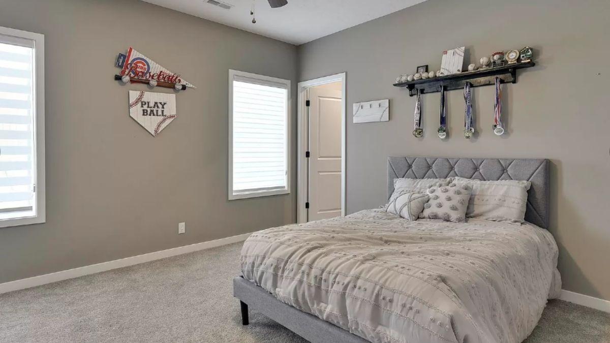 Baseball-Inspired Bedroom with a Personal Touch