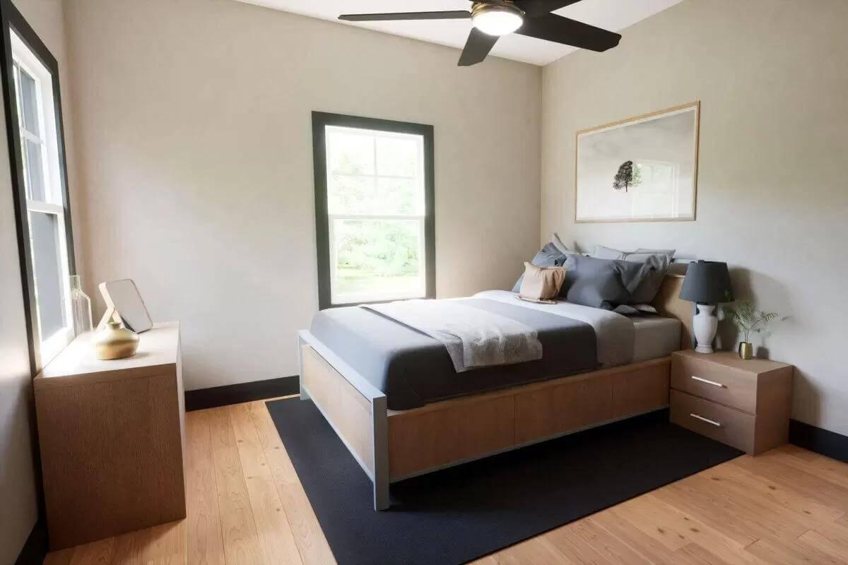 Simple Bedroom Layout with a Natural Vibe