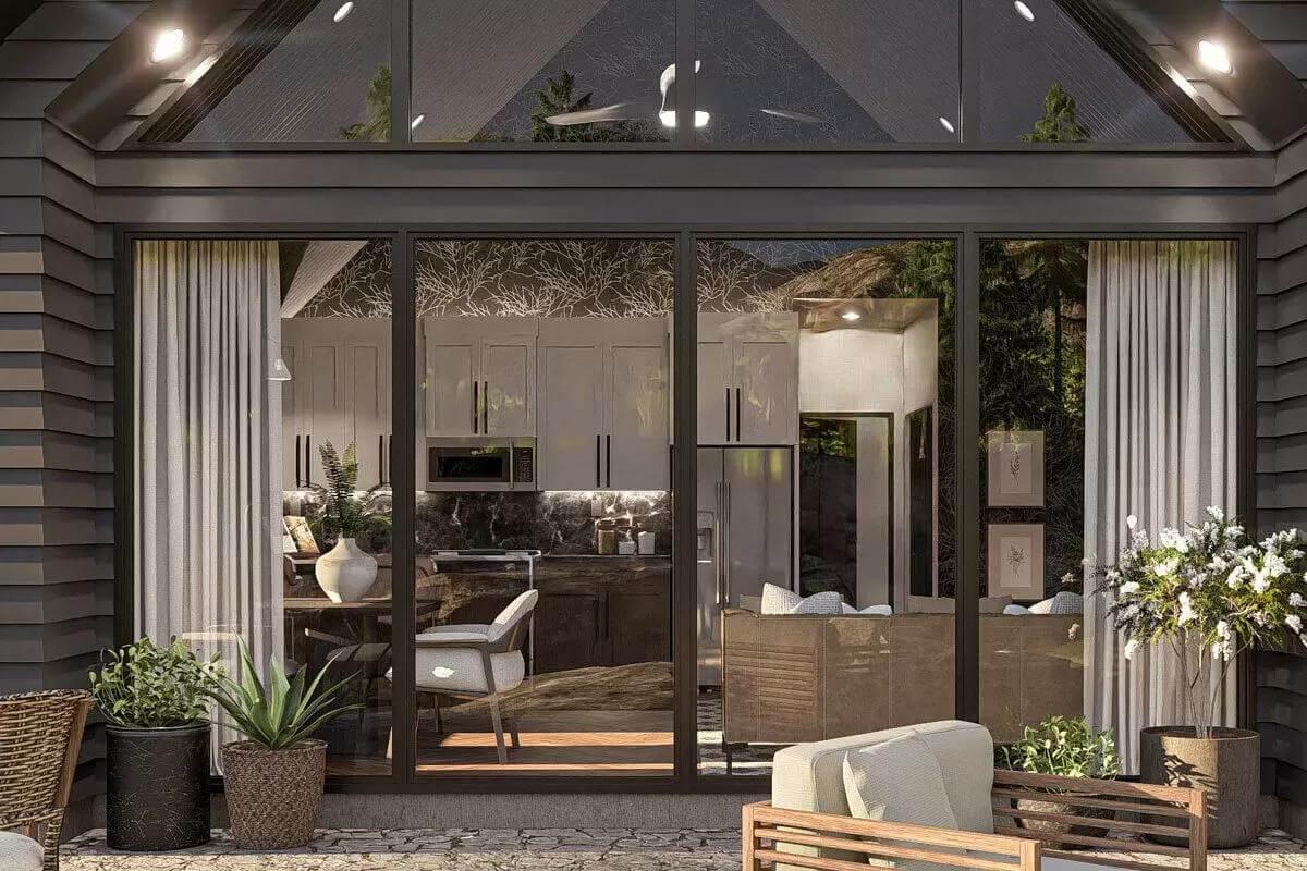 Wow, Check Out the Floor-to-Ceiling Glass Connecting Indoors and Out